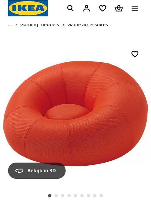 Gamingstoel/poef, Huis en Inrichting, Zitzakken, Zo goed als nieuw, Ophalen of Verzenden