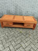 Tv meubel Teak hout, Ophalen, 100 tot 150 cm, Zo goed als nieuw, Minder dan 100 cm