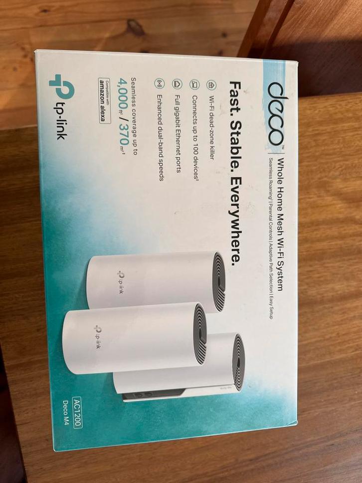 TP-Link Deco M4 Wifi Versterker - Nieuw in doos, Computers en Software, WiFi-versterkers, Zo goed als nieuw, Ophalen