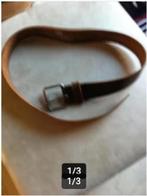 Heren riem geschuurd leer bruin L 95 Br 5 cm, Ophalen, 95 tot 105 cm, Petrol Industries, Bruin