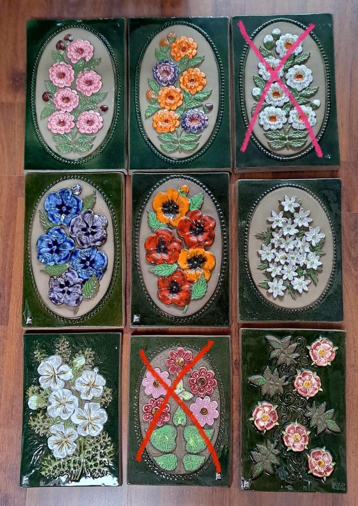 Jie Gantofta wandtegels, Huis en Inrichting, Woonaccessoires | Wanddecoraties, Zo goed als nieuw, Ophalen of Verzenden