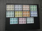 Diverse blokken van 6 zegels  uit Beatrix 1981-1990 Postfris, Postzegels en Munten, Ophalen of Verzenden, Na 1940, Postfris