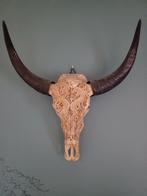 Schedel met draken ingravering, Ophalen of Verzenden