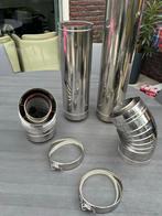 RVS Rookkanaal Dubbelwandig 100/150mm, Ophalen, Nieuw, Kachel