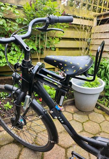 Fietszitje voor voorop (incl. voetsteunen) beschikbaar voor biedingen