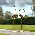 Unieke set: 2 bronzen kraanvogels - levensgroot, Ophalen of Verzenden