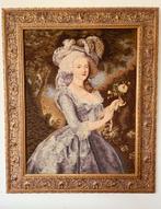 Gobelin geborduurd schilderijen barok gouden houten lijsten, Minder dan 50 cm, Hout, Ophalen