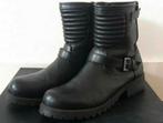 Zwart leren biker boots, maat 41, Kleding | Dames, Schoenen, Ophalen, Zo goed als nieuw, Zwart