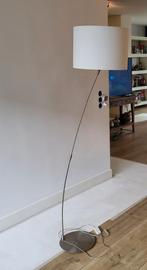 Bijenkorf Staande Lamp - RVS, Snoerdimmer, Huis en Inrichting, Lampen | Vloerlampen, Ophalen
