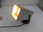 Spot verlichting metaal jaren 70 vintage retro grijs zwart, Huis en Inrichting, Lampen | Spots, Ophalen of Verzenden, Gebruikt