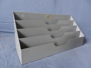 Grijs metalen brievenrek / wandrek / organiser Fortuna label beschikbaar voor biedingen