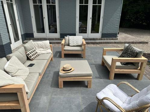 OP = OP loungeset stoelen hocker hoekbank tuinset buitenkeuk, Tuin en Terras, Tuinsets en Loungesets, Nieuw, Loungeset, Hout, Bank