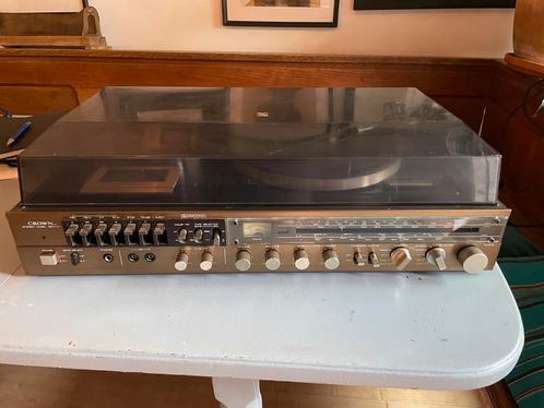 Mooi zeldzame Crown jaren 70 soundsystem hifiset, Audio, Tv en Foto, Stereo-sets, Gebruikt, Cassettedeck, Tuner of Radio, Overige merken