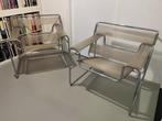 2x zeldzame Vintage Breuer Wassily B3 Stoel spaghetti design, Huis en Inrichting, Stoelen, Ophalen, Zo goed als nieuw, Leer, Twee