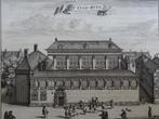 Gravure gezicht op Spinhuis fabriek in Amsterdam, 1665, Antiek en Kunst, Verzenden