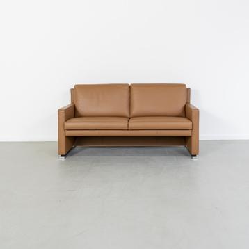 1x Leolux Timandra Bank 2,5-zits/172cm Leder - Cognac beschikbaar voor biedingen