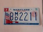 Kentekenplaat Maryland Amerika usa., Verzamelen, Automerken, Motoren en Formule 1, Ophalen of Verzenden, Gebruikt, Auto's