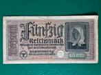 50 Reichsmark Duitsland WWII, Ophalen of Verzenden, Duitsland, Los biljet