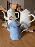 Brocante emaille koffiepotten, Antiek en Kunst, Antiek | Emaille, Ophalen of Verzenden