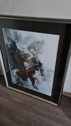 Ridder te paard Gesigneerd mooie lijst erom, Ophalen