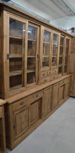 Grote teak buffetkast van oud doorleefd teak 300 cm, 200 cm of meer, Teakhout, Nieuw, Ophalen of Verzenden