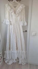 Prachtige vintage trouwjurk met kanten details, Kleding | Dames, Trouwjurk, Wit, Ophalen of Verzenden, Onbekend