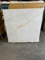 Aurélia Plexi Crema Onyxlook 120x120 cm - Gepolijst, Ophalen, 60 cm of meer, Nieuw, 10 m² of meer
