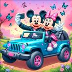 5 Disney diamond paintings pakket 50x50 ronde steentjes 23, Ophalen of Verzenden, Nieuw, Knutselwerk