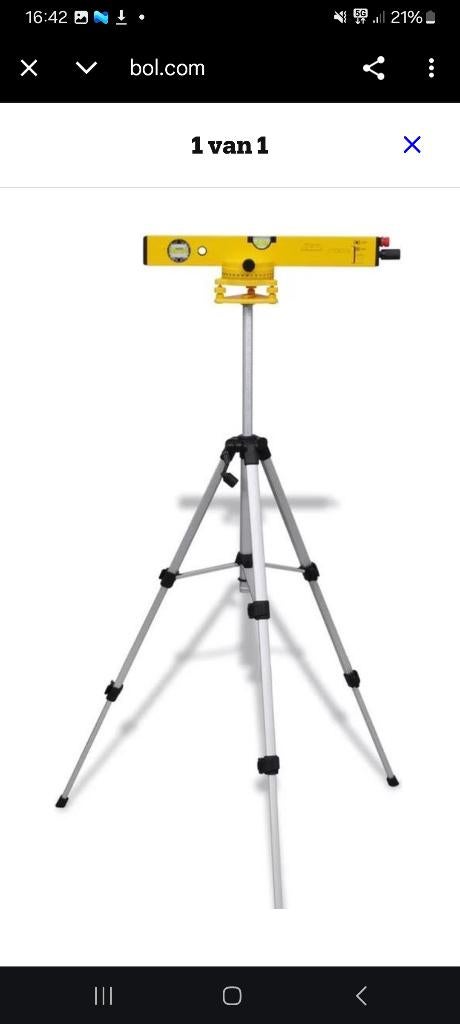 Steelwood laserwaterpas set, Ophalen, Zo goed als nieuw