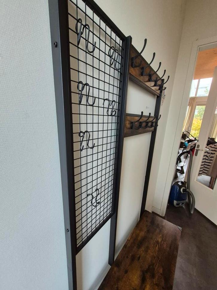Stijlvolle Staande Kapstok met Bankje, Huis en Inrichting, Woonaccessoires | Kapstokken, Zo goed als nieuw, Staande kapstok, 150 tot 200 cm