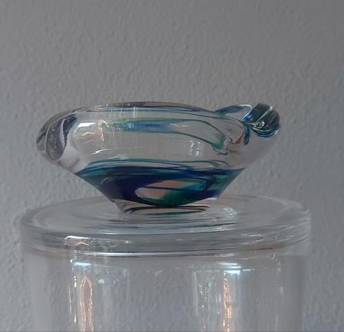 Glazen asbak, ontwerp max verboeket, Antiek en Kunst, Antiek | Glas en Kristal, Ophalen of Verzenden