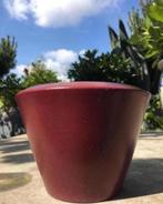 Vintage jaren’50 bloempotten uniek diverse roze terracotta, Rond, Ophalen of Verzenden, Zo goed als nieuw, Minder dan 40 cm