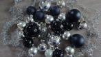 Mooier set kerstballen zilver en zwart, Ophalen of Verzenden