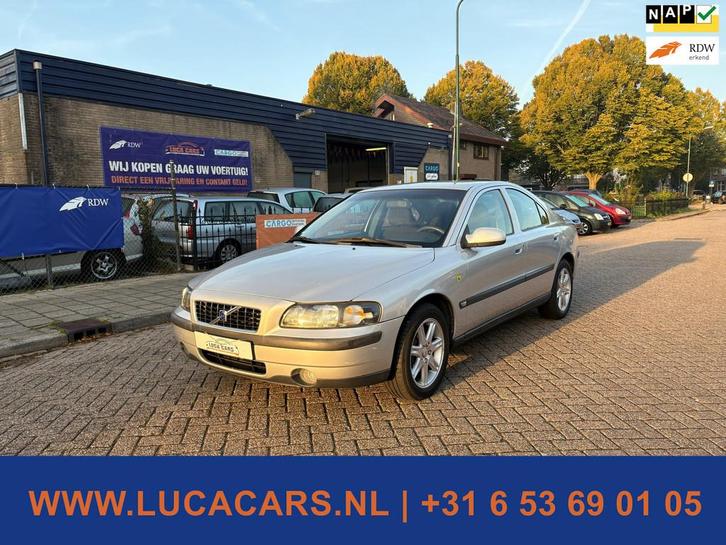 Volvo S60 2.4 2X SLEUTEL + BOEKJES!, Auto's, Volvo, Bedrijf, Te koop, S60, ABS, Airconditioning, Boordcomputer, Centrale vergrendeling
