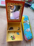 Diddl sieradendoosje met spiegel + pennendoosje, Verzamelen, Diddl, Ophalen of Verzenden, Diddl, Gebruikt, Beeldje of Figuurtje