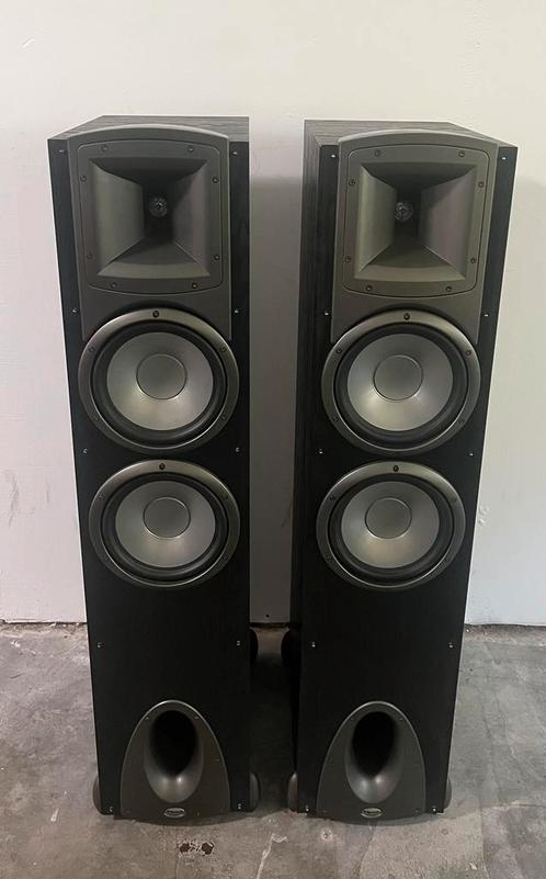 Set van twee zwarte Klipsch Synergy F3 luidsprekers, Audio, Tv en Foto, Luidsprekers, Gebruikt, Front, Rear of Stereo speakers