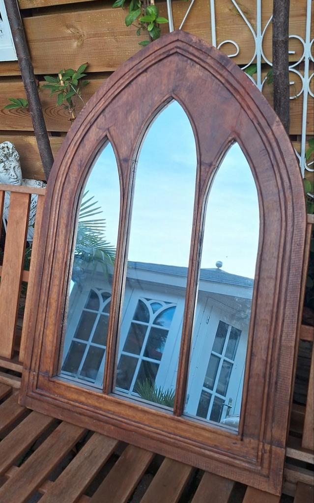 Groot Luxe Kerkraam Spiegel 1.00/69 cm, Tuin en Terras, Tuinwanddecoratie, Ophalen