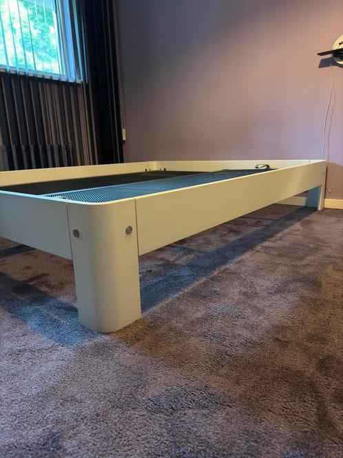 Refurbished Auping auronde 160 x 200, Huis en Inrichting, Slaapkamer | Bedden, Gebruikt, Tweepersoons, 160 cm, 200 cm, Hout, Wit