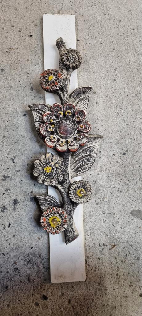 T.k Jaren 60 & 70 wanddecoratie bloemen vintage, Antiek en Kunst, Curiosa en Brocante, Ophalen of Verzenden
