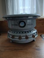 Emaille 4 pits Original Haller petroleumstel,  grijs., Antiek en Kunst, Antiek | Emaille, Ophalen of Verzenden
