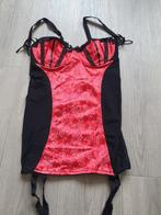 Sexy rood jarretel jurkje Besired Maat M, Verzenden, Rood, Nachtkleding