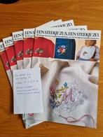 Borduur patroon met letters in bloem of vogel zie foto's, Ophalen, Zo goed als nieuw, Patroon