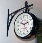 Klassiek Stationsklok, 25 cm. verlichting erin, met cijfers, Huis en Inrichting, Ophalen of Verzenden, Zo goed als nieuw, Analoog