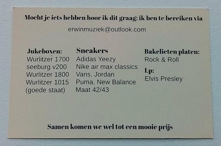 Jukeboxen en Platen gezocht!, Verzamelen, Automaten | Jukeboxen, Gebruikt, Wurlitzer, Met singles, Ophalen of Verzenden
