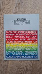 Volvo kleuren, folder 1978, Ophalen of Verzenden, Gelezen, Volvo