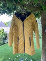 Okergele winterjas / ETAGE jas maat 36, Kleding | Dames, Jassen | Winter, Ophalen, Overige kleuren, Maat 36 (S), Gedragen