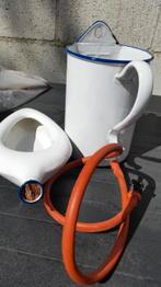 LAVEMENT EN PLASSCHUITJE WIT EMAILLE, Antiek en Kunst, Ophalen of Verzenden