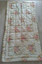 SPREI, Vintage,bed,Retro,185x96 cm,vakken,bloemen,1960, Ophalen of Verzenden, Gebruikt