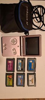 Game boy advance SP + mario kart totaal 6 spellen, Ophalen of Verzenden, Zo goed als nieuw, Game Boy Micro