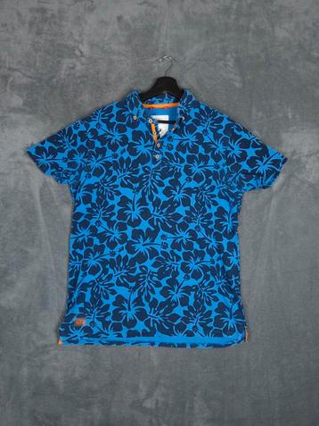 A Fish Named Fred Polo T-Shirt L Blauw Donkerblauw Hawaii beschikbaar voor biedingen